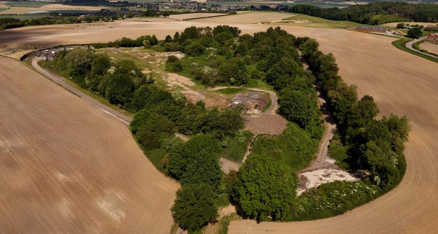 Fort d'Aubin Neufchateau :  le "bloc mortier"