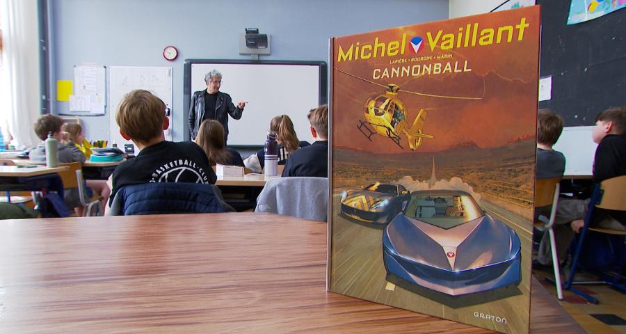 Esneux : Michel Vaillant s'invite en classe