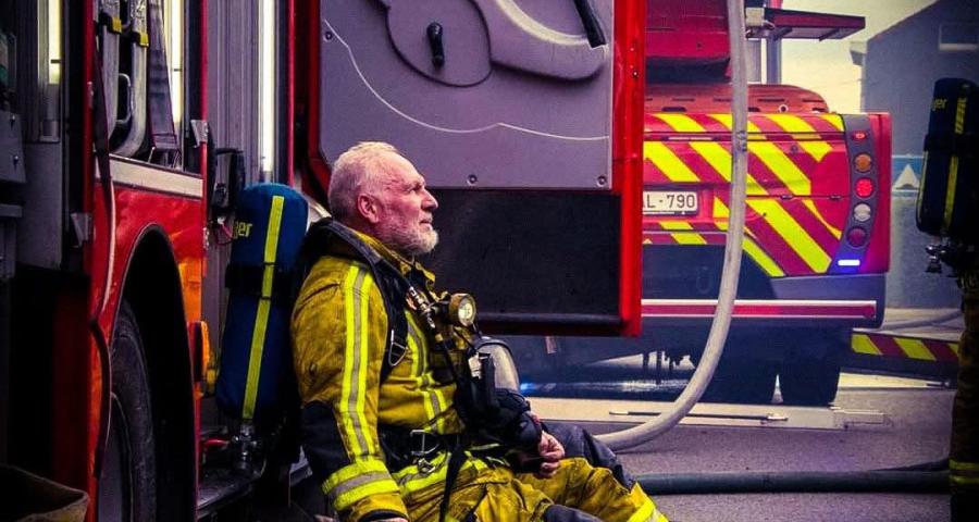 Incendie à Lantin: Marc Sarlet, le pompier grièvement blessé, sorti d'affaire