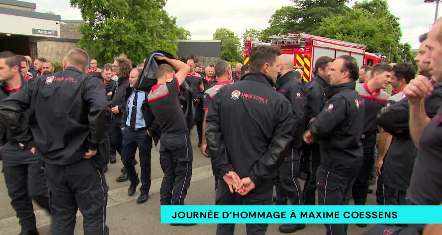 Funérailles du pompier décédé lors de l'incendie à Lantin