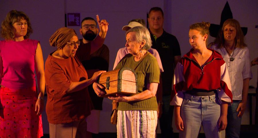 Sur les planches, les yeux fermés !