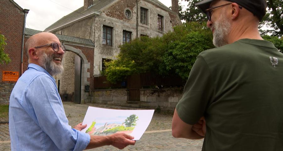 Exposition : des dessins pour immortaliser le village de Richelle