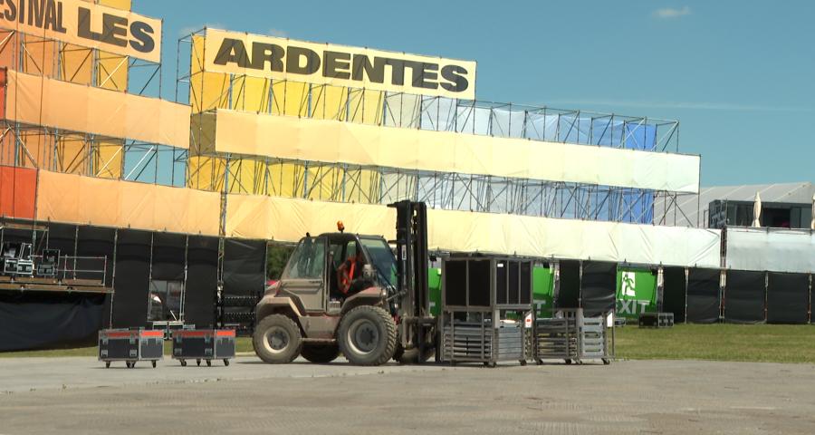 Le site des Ardentes presque prêt à accueillir les festivaliers