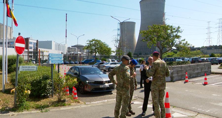 Les militaires de retour à la centrale de Tihange