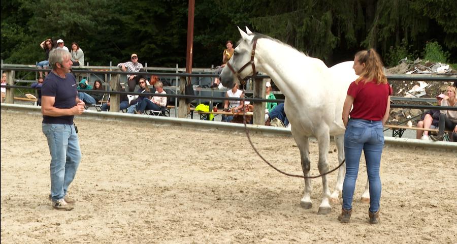 Jean-François Pignon en visite au Moulin de Bosson