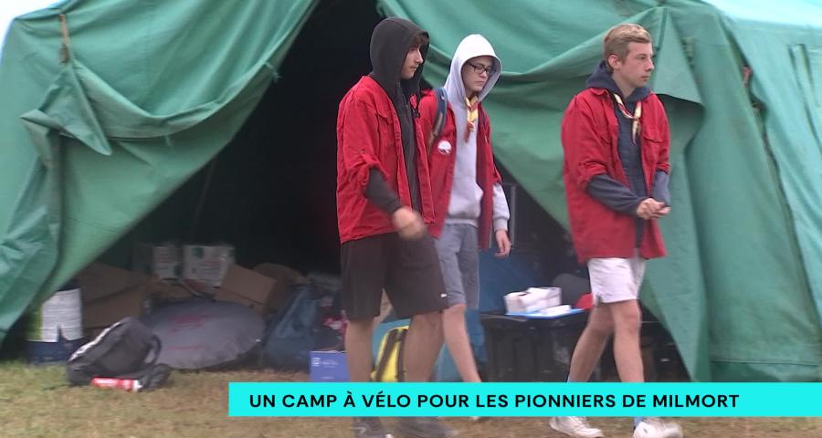 Pour leur camp d'été, les pionniers de Milmort sillonnent la province du Luxembourg... à vélo !