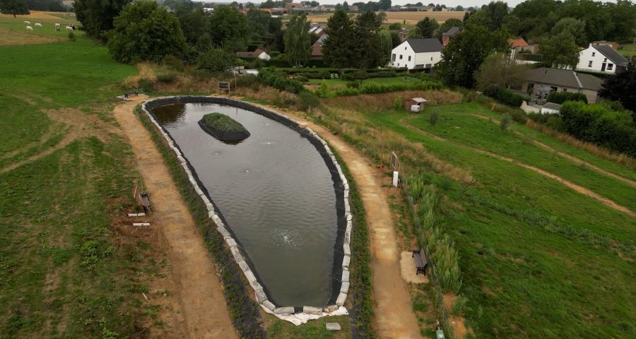 L'Etang de la Petite Campagne prend forme à Crisnée