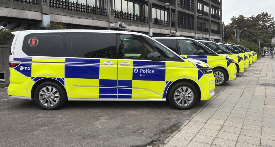 Un nouveau look pour les véhicules de la police de Liège