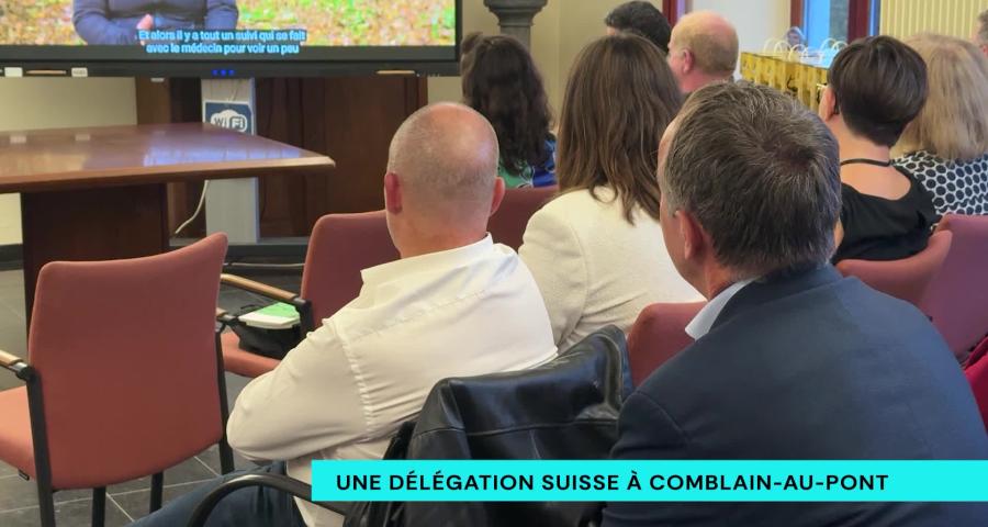 Une délégation Suisse en visite à Comblain-au-Pont
