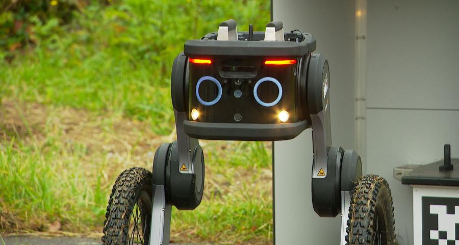 Un robot patrouilleur débarque à Liège Airport