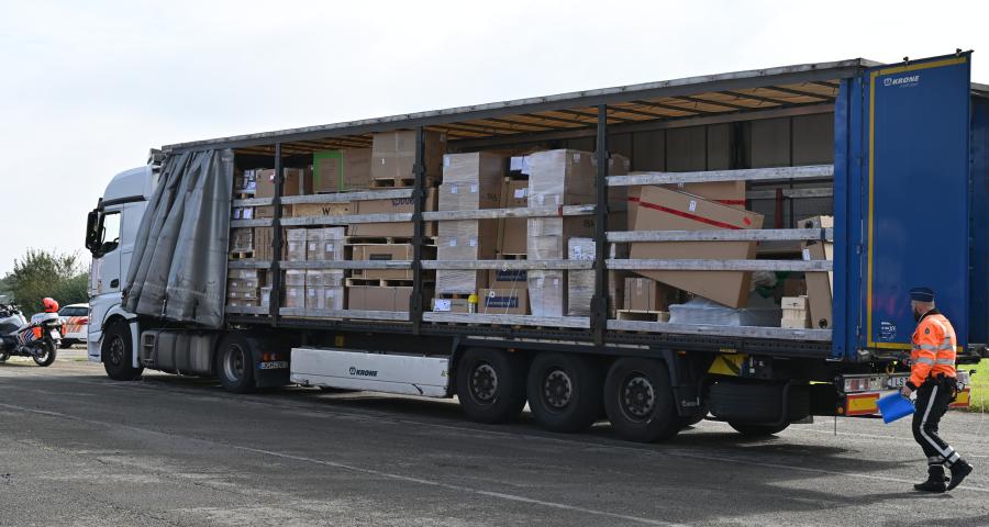 Province de Liège : vaste opération de contrôle des camions et camionnettes