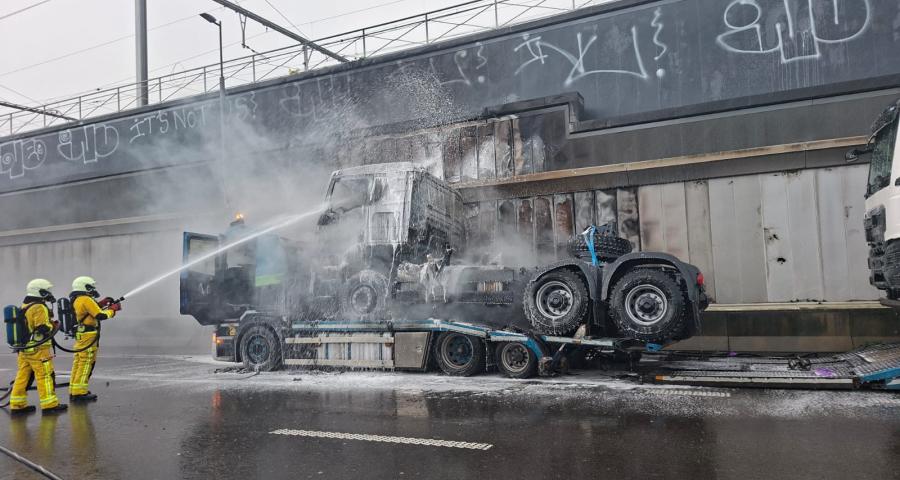 Tunnel de Cointe : fermeture totale après un camion en feu