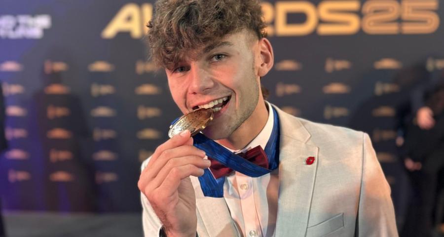 Barry Baltus sur le podium final de la saison de Moto 2 !