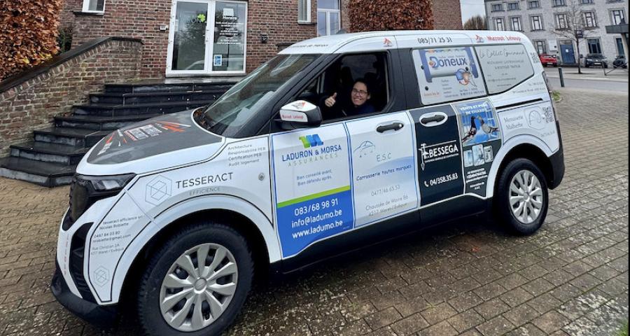 Héron : un véhicule communal financé par les commerçants locaux