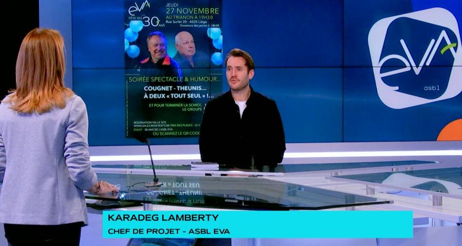 L'asbl EVA fête ses 30 ans par un spectacle d'humour et un concert