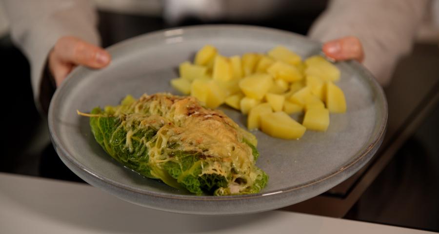 Chou farci façon cannelloni