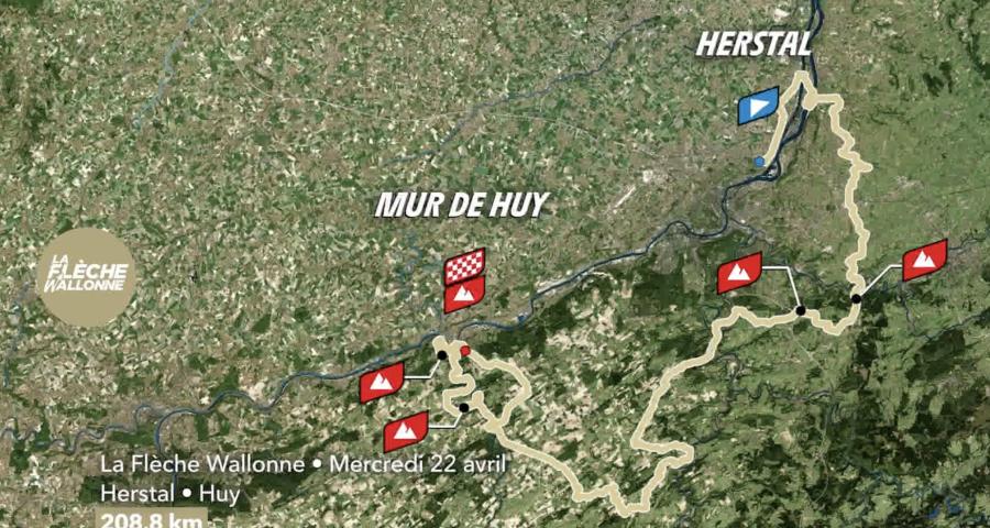 La Flèche wallonne 2026 partira de Herstal, 200km en province de Liège
