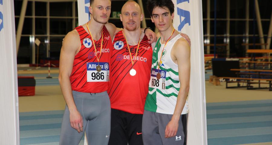 Athlétisme: Seraing règne sur le sprint masculin, 3 médailles RFCL en demi-fond