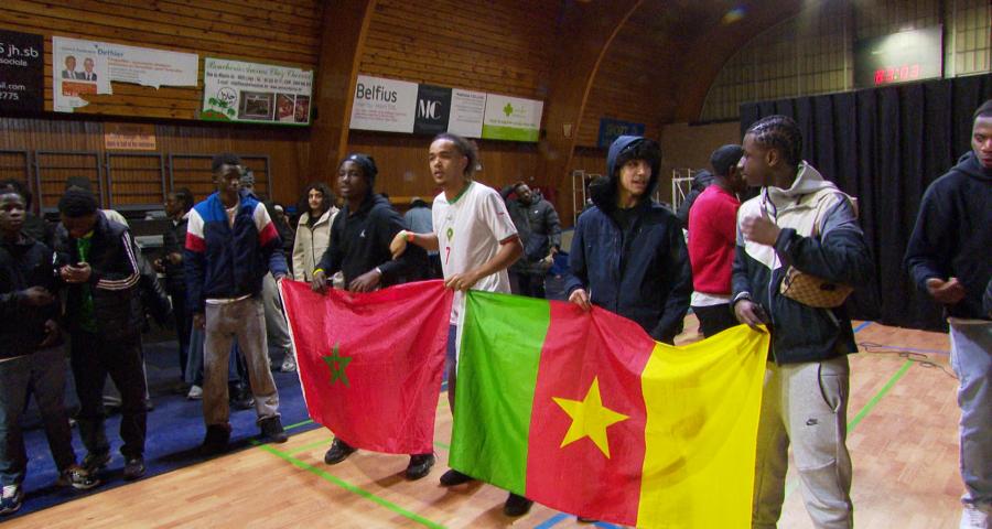 Plus de 500 personnes à Bressoux pour suivre la finale Sénégal - Maroc