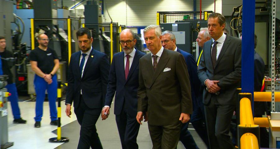 Visite du Roi Philippe à la FN Herstal