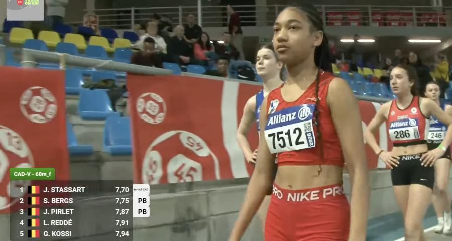 Athlé: Jada-Nora Stassart étincellante aux championnats de Belgique jeunes, 17 médailles liégeoises