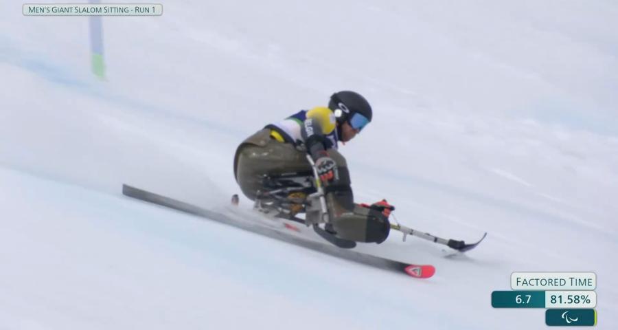 Jeux paralympiques : Jérémie Prégardien victime d'un trou dans la neige en slalom géant