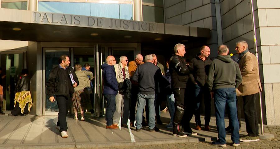 Grève des huissiers d’audience au Palais de Justice.