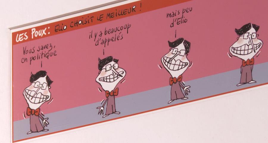 "Au fil du bleu" l'exposition hommage à la dessinatrice de presse Cécile Bertrand