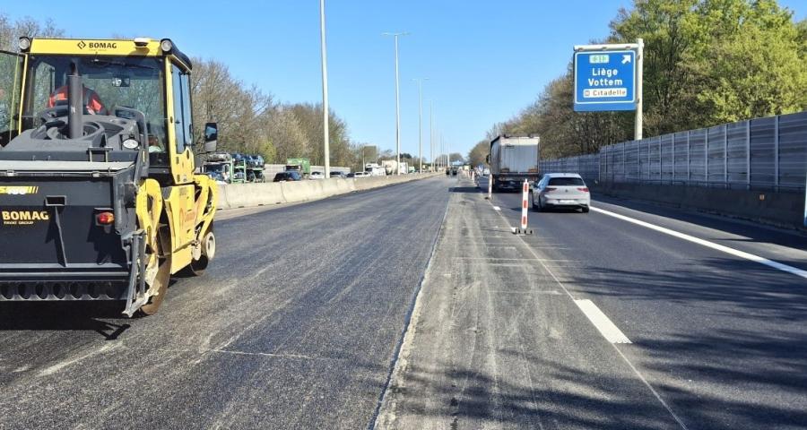 Fin du chantier sur l'E40 entre Alleur et Vottem