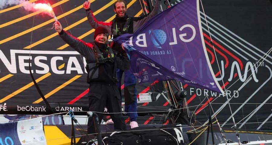 Voile : Jonas Gerckens deuxième du tour du monde en duo et par étapes !