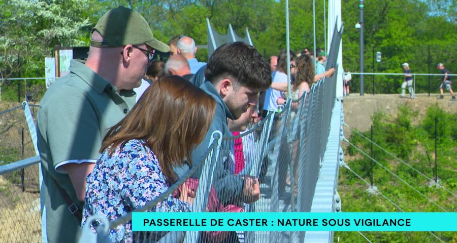 La passerelle de Caster ouvre au public : un site spectaculaire sous haute vigilance