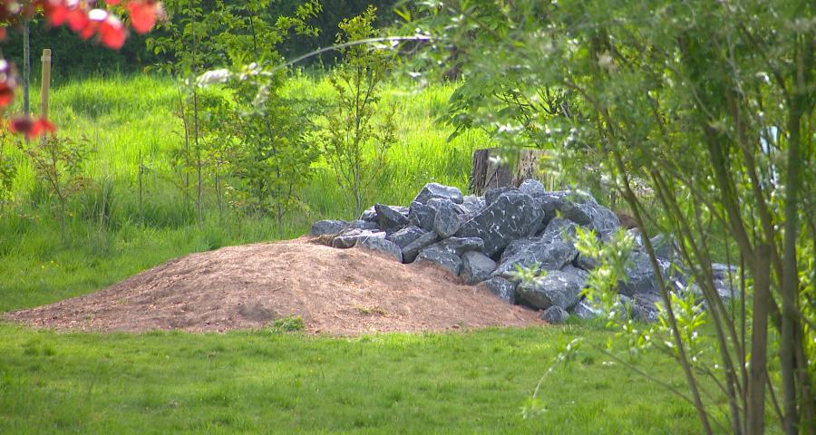 Tas de pierres dans des parcs de Chaudfontaine