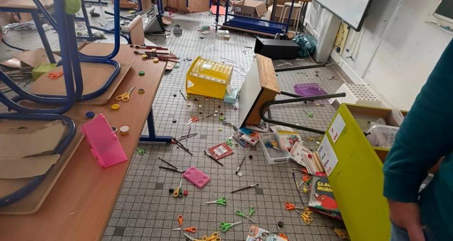 L'école primaire de Beaufays a été sacagée
