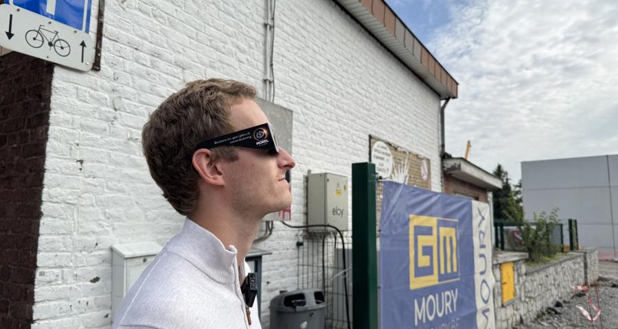 Ruée sur les lunettes d'éclipse à Huy et Wanze