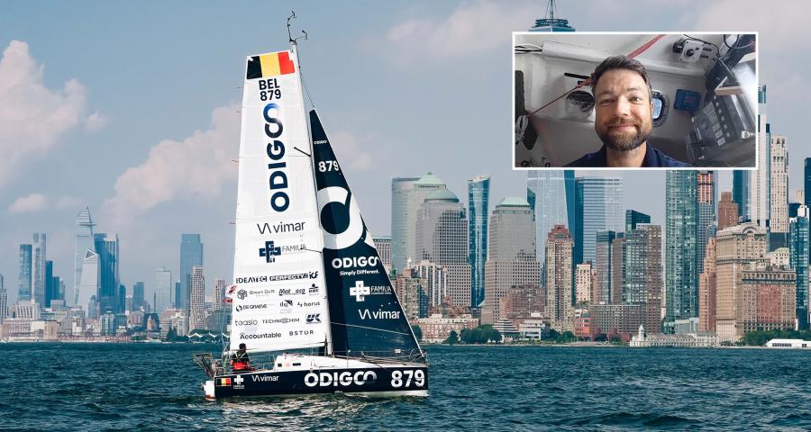Voile : Quentin Debois à l'assaut d'un nouveau record sur l'Atlantique Nord