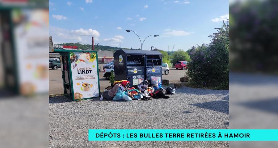 Dépôts sauvages : les bulles Terre retirées à Hamoir