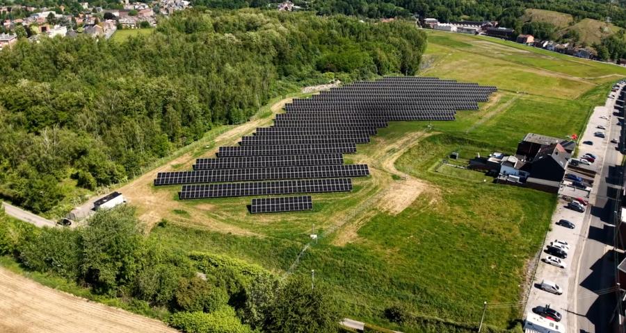 Nouvelle centrale de panneaux photovoltaïques sur le site Vieille Montagne