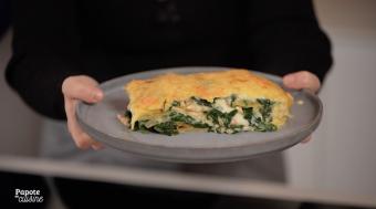 Lasagne au saumon et aux épinards