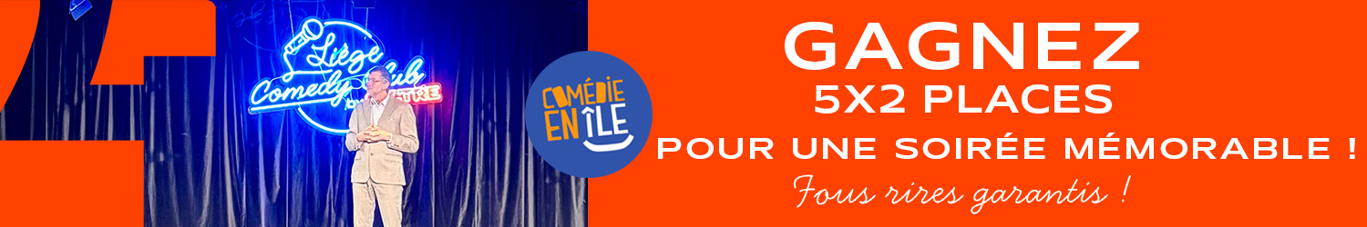 🎭 Gagnez 5 x 2 places pour la Comédie en Île ce soir !